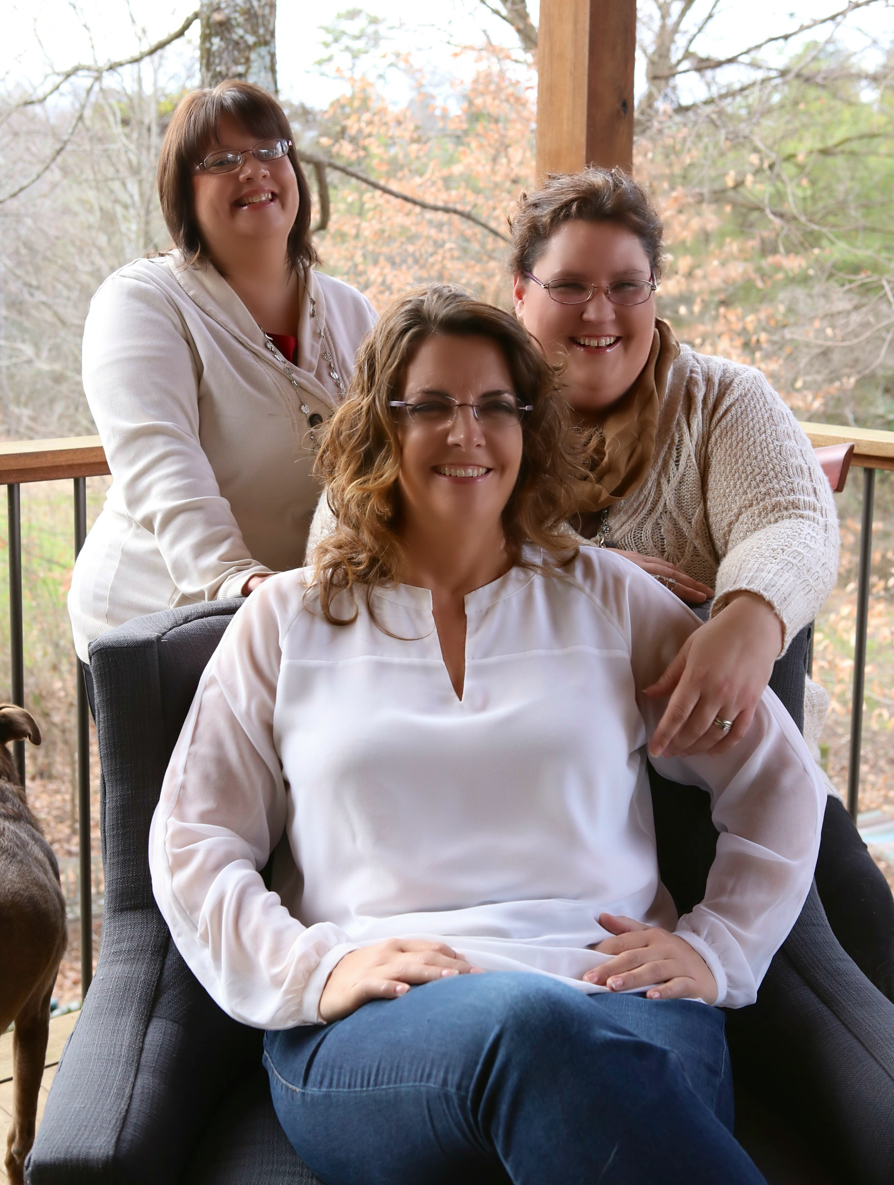 Marilyn with her partners Angie and Jessica.